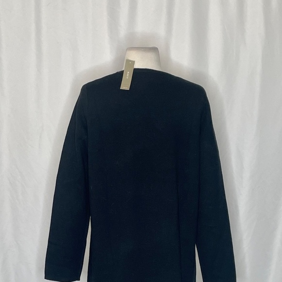 NWT!! J. CREW Juliette Collarless Sweater Blazer Solid Black Longline Knit Small - Picture 10 of 16